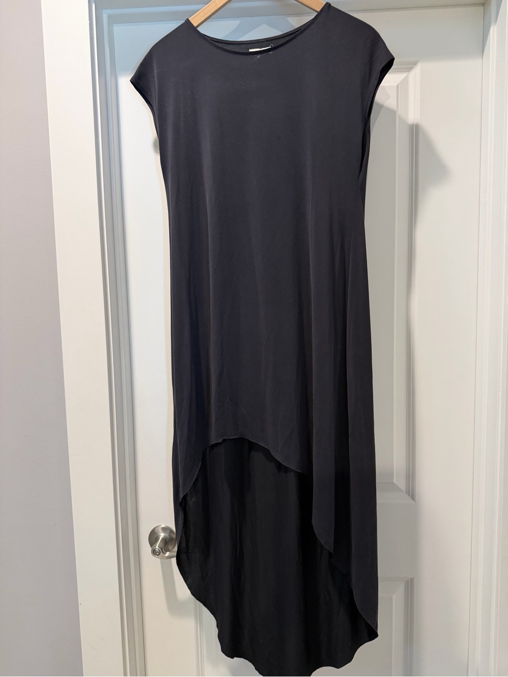 Silence + Noise Women’s High-Low Black Dress - Minimal Shift Style Size Medium